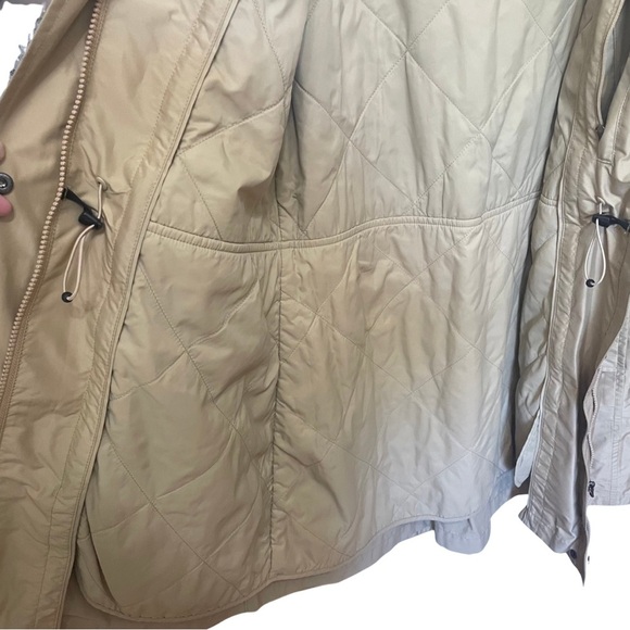 L.L. Bean Women's Tan Raincoat Sz S H2OFF Removable Lining - Picture 9 of 16